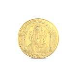 Lord Ganesh 24k(999) Gold Coin