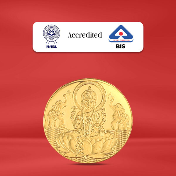 Laxmi 100mg 24k(999) Gold Coin 8