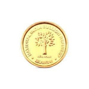 0.5gms Nibr995 24k Gold Coin backside