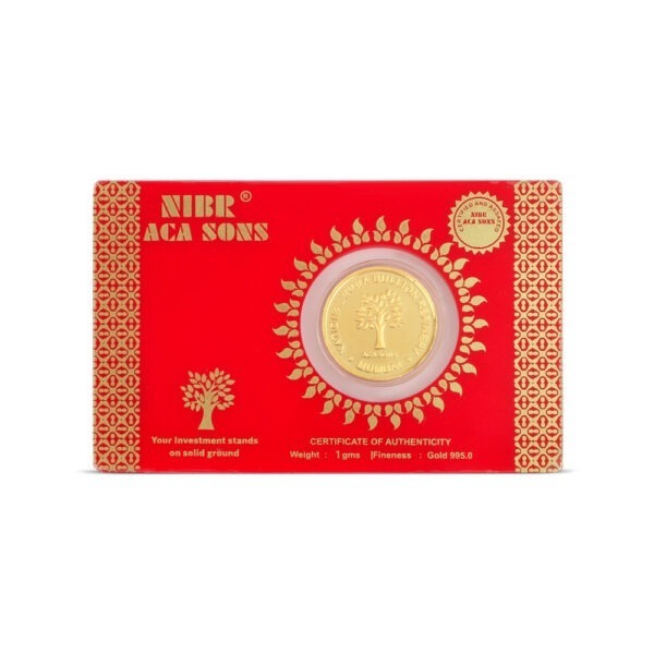 1gms Nibr995 24k Gold Coin 4