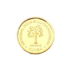 4gms NIBR995 24k Gold Coin backside