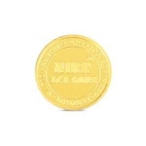 0.5gms Nibr999 24k Gold Coin backside