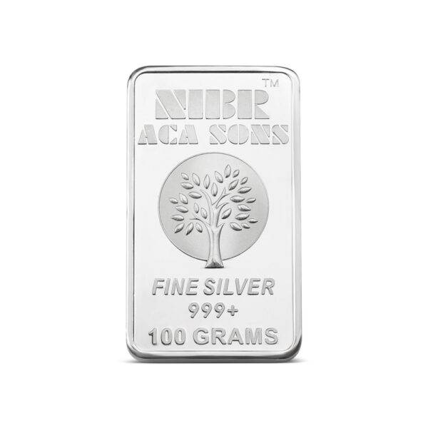 100gms NIBR999 24k Silver Bar