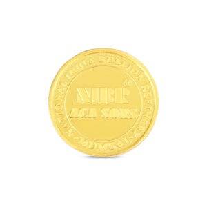 1gms Nibr999 24k Gold Coin backside