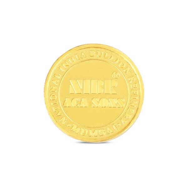 1gms Nibr999 24k Gold Coin backside