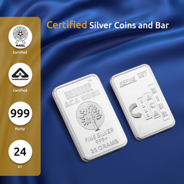 25gms NIBR999 24k Silver Bar 6