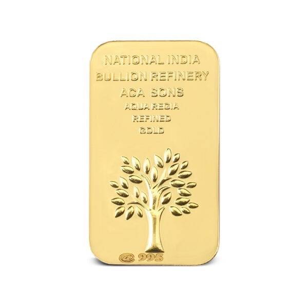 50gms Nibr995 24k Gold Bar backside