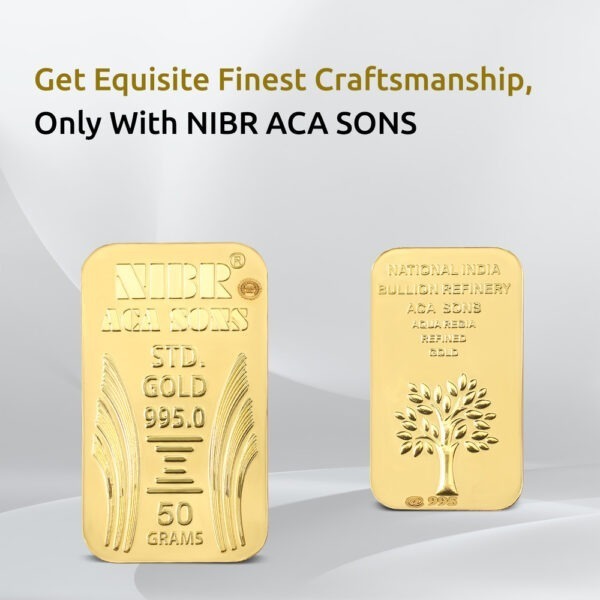 50gms Nibr995 24k Gold Bar 5