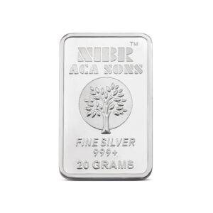 20gms NIBR999 24k Silver Bar