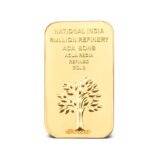 50gms Nibr999 24k Gold Bar backside