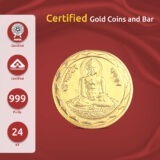 Lord Mahavir 24k(999) Gold Coin 6