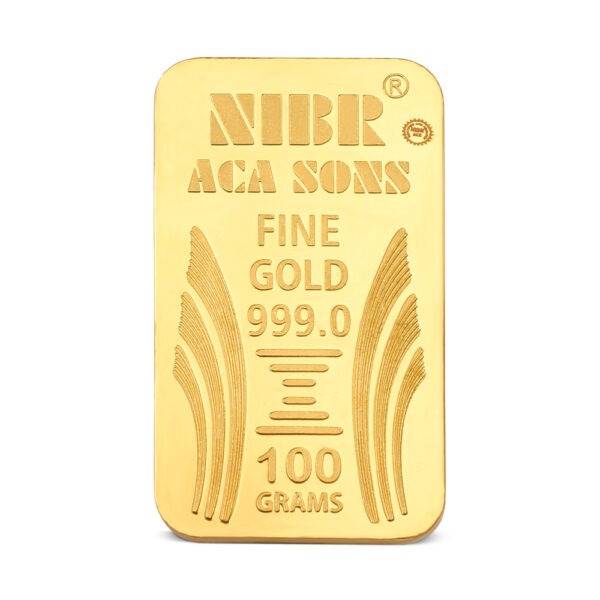 100gms Nibr999 24k Gold Bar